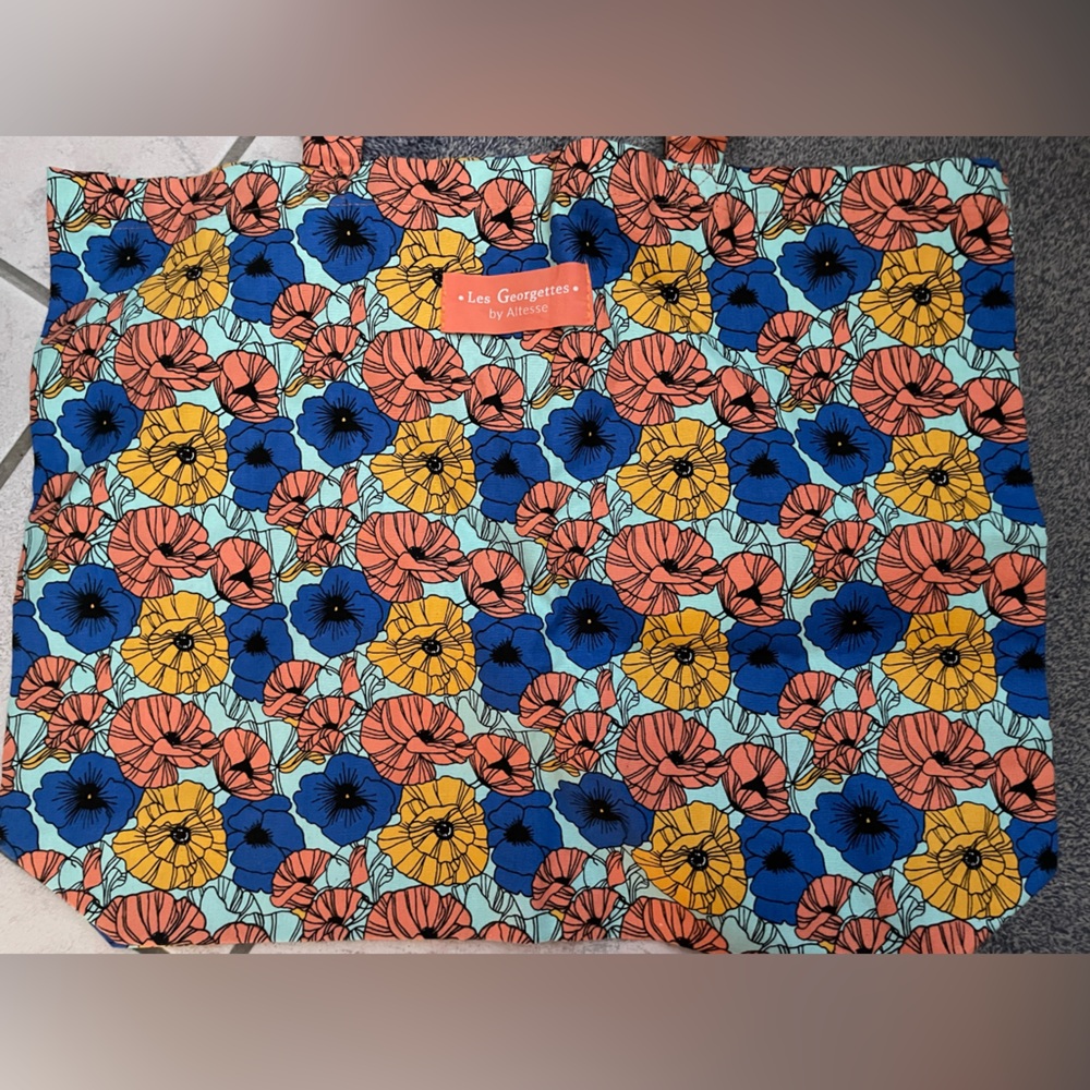 Les georgette Floral Print bag - Multicolor